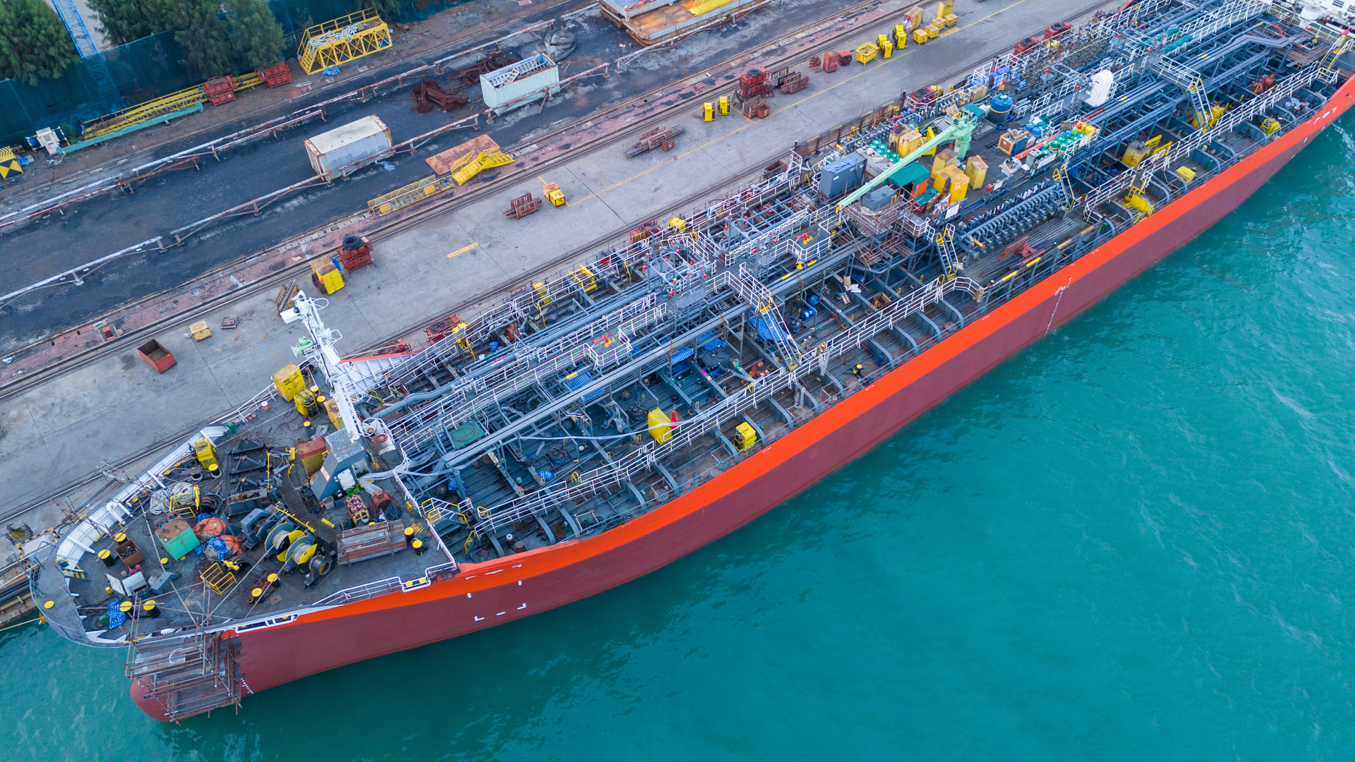 Tanker at sea